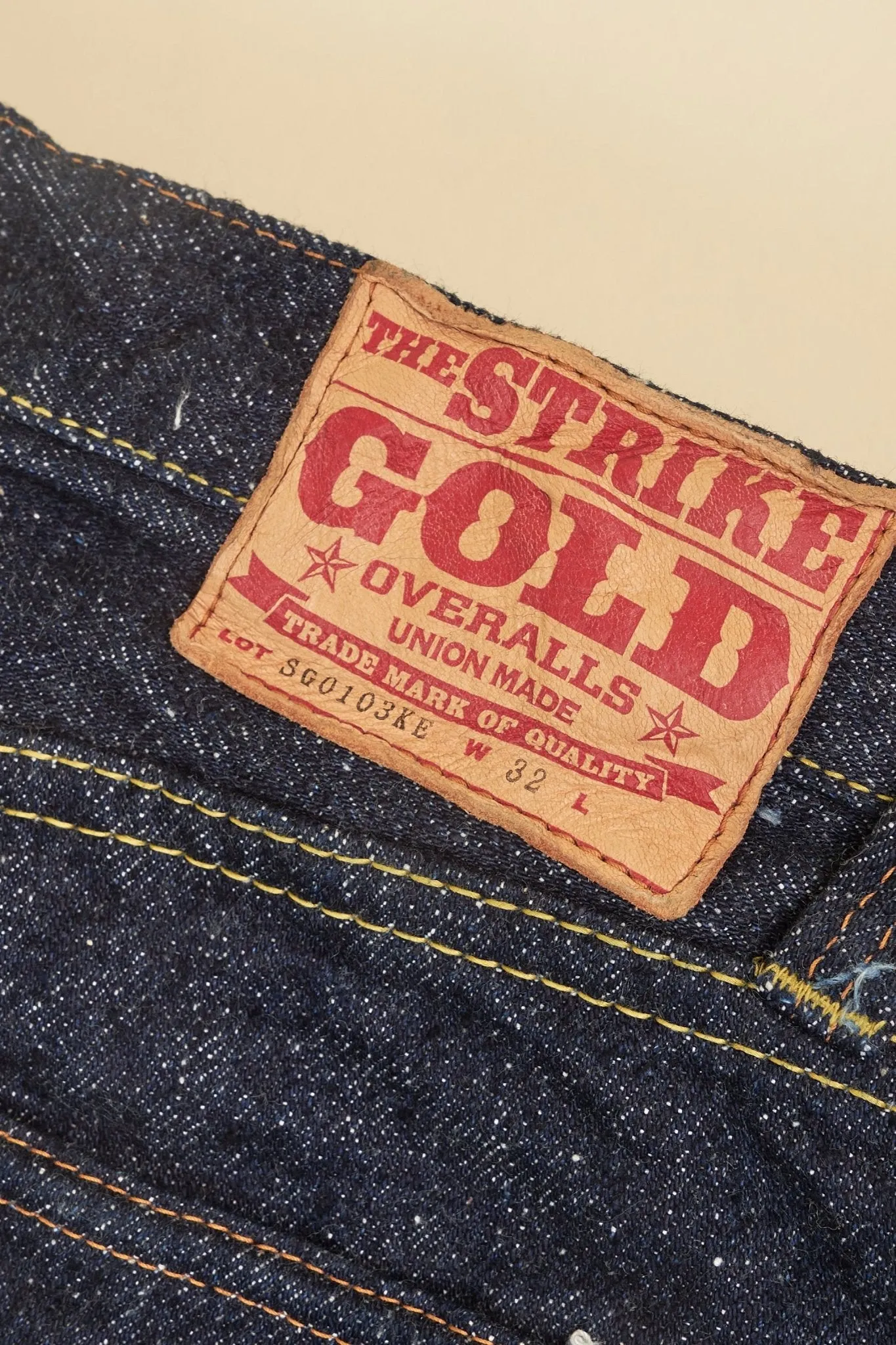 The Strike Gold "Keep Earth" Organic / Recycled Cotton Straight Selvedge Jeans
