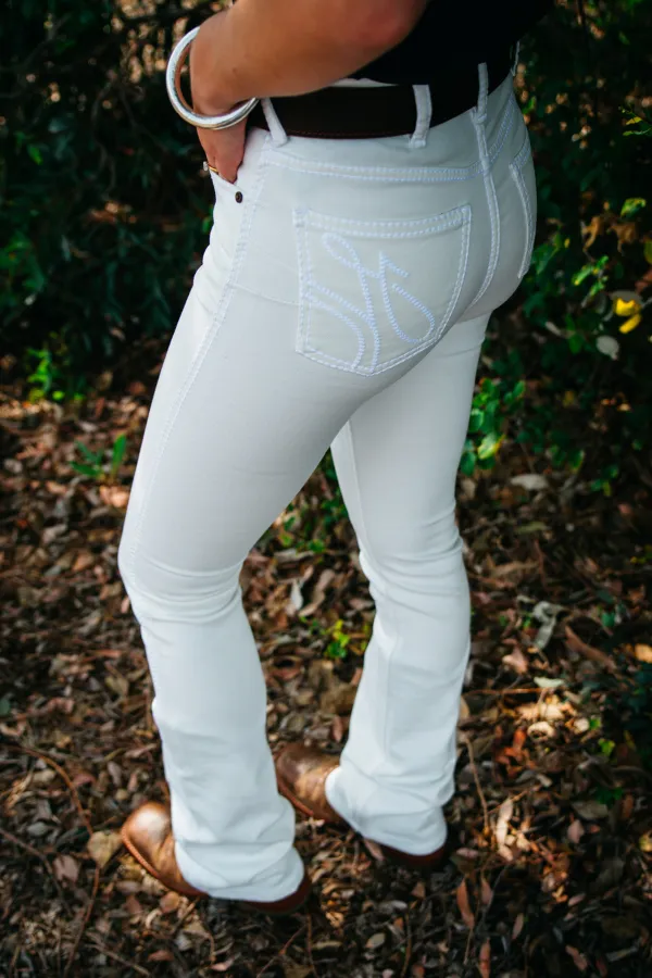 Ultra High Rise - SR2078 White Competition Jeans
