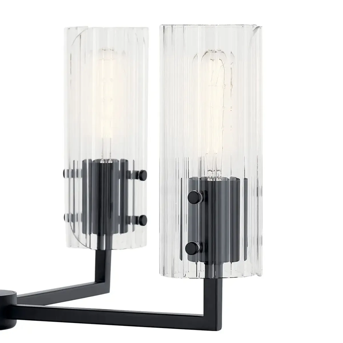 Velestino 30" 6-Light Chandelier, Black Finish