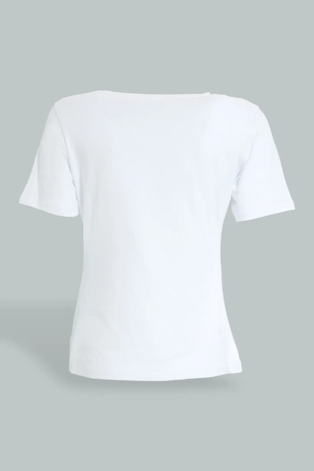 White Beauty Printed T-Shirt