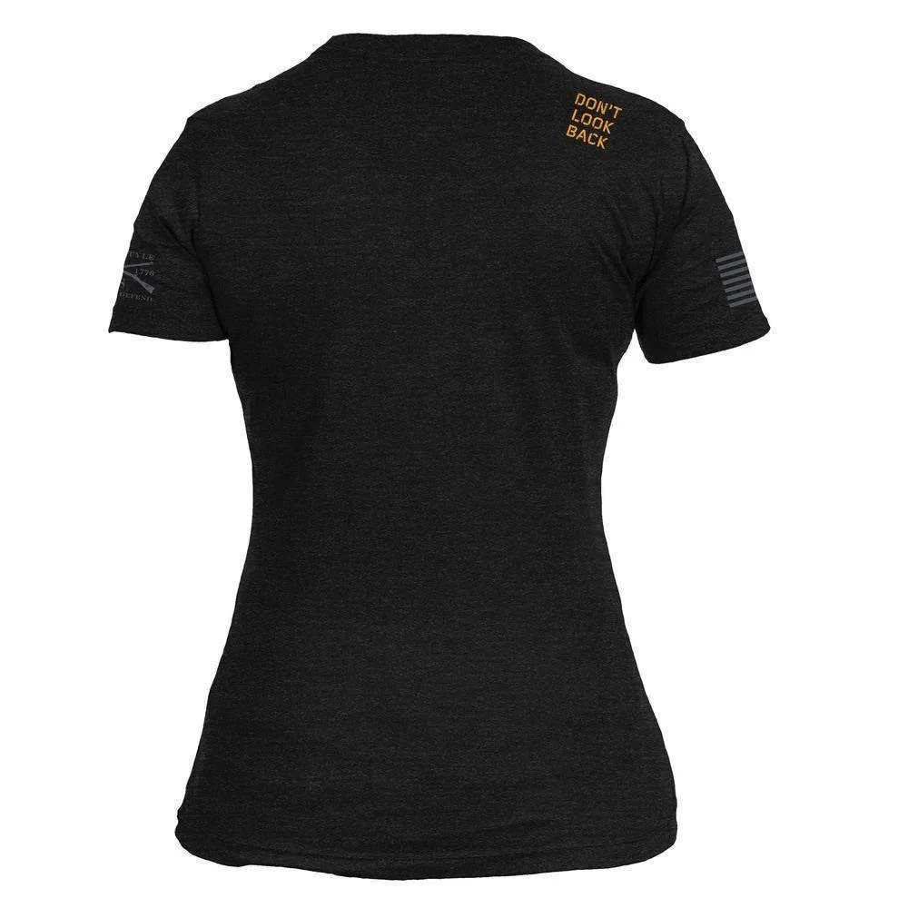 Women's Don't Look Back Slim Fit T-Shirt - Black
