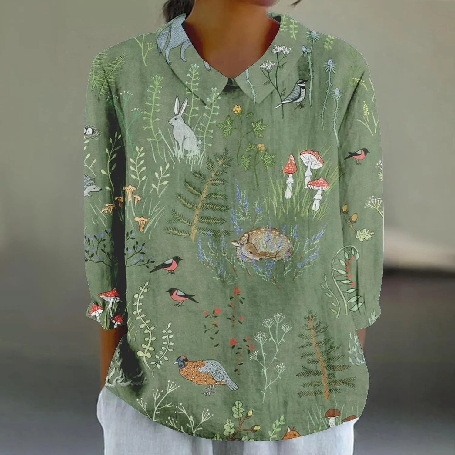 Womens Linen Tops Tops Summer Casual V Neck Tshirt Ladies 2024 Floral Print Daily Tees Tunic White Blouse for Women