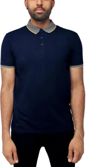 X RAY Men's Polo Shirts Short Sleeve, Slim Performance Stretch Cotton Golf Polos for Men