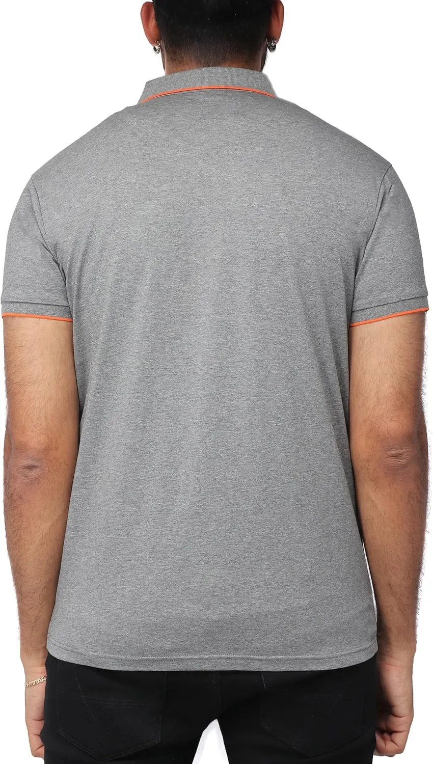 X RAY Men's Polo Shirts Short Sleeve, Slim Performance Stretch Cotton Golf Polos for Men